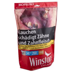 Winston Volume Tobacco Red Zip XXXL 195g Nachfüllpack