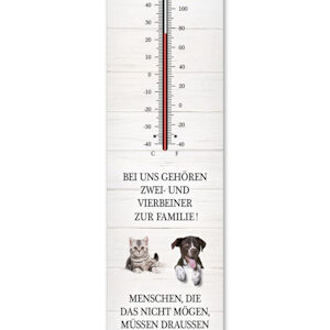 Thermometer Zur Familie + Schlüsselhalter