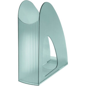 Stehsammler TWIN - DIN A4/C4, standfest, modern, transluzent-grau