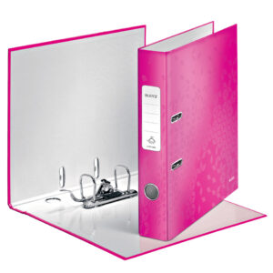 1006 Qualitäts-Ordner WOW - A4, schmal, Schlitz, pink metallic