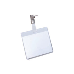 Namensschild mit Clip, 90 x 60 mm, 25 Stück
