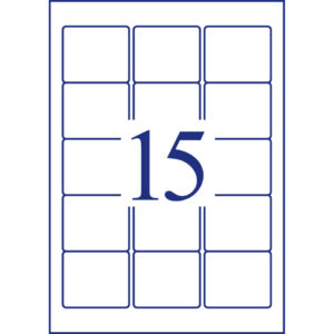 L4747REV-25 Etiketten für ZIP-Disketten, wiederablösbar, 59 x 50 mm, 25 Blatt/375 Etiketten, weiß