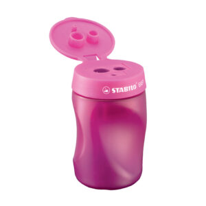 Ergonomischer Dosen-Spitzer für Linkshänder - EASYsharpener - 3 in 1 - pink