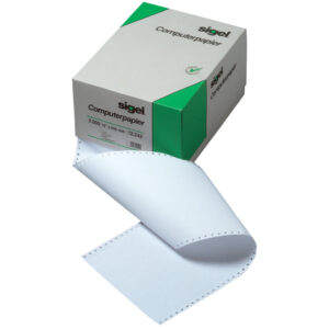 DIN-Computerpapier, 1fach, 12"x240 mm (A4 hoch), längsperforiert, 2000 Blatt