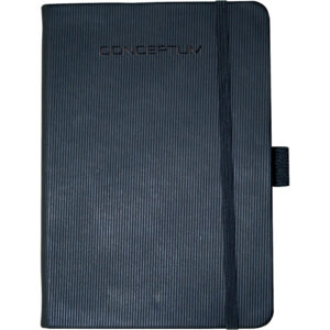 Notizbuch Conceptum - ca. A4, blanko, 194 Seiten, schwarz, Hardcover