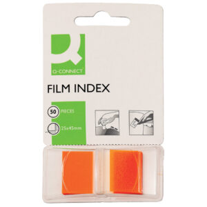 Index - 25 x 45 mm, orange, 50 Streifen