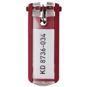 Schlüsselanhänger KEY CLIP - rot - Beutel mit 6 Stück