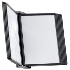 Sichttafelset SHERPA® style wall 10, mit 10 Sichttafeln A4, schwarz