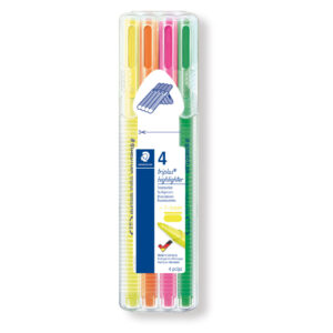 Textmarker triplus® textsurfer®, Box mit 4 Farben