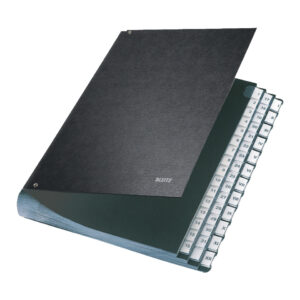 5844 Pultordner 1-31 und I-XII - 44 Fächer, Hartpappe, schwarz