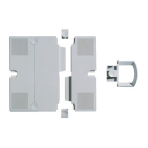 Erweiterungsplatten-Set für Telefonschenkarm - lichtgrau