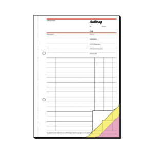 Aufträge - A5, 1., 2. und 3. Blatt bedruckt, SD, MP, 3 x 40 Blatt