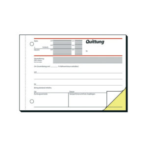 Quittungen mit Sicherheitsdruck - A6 quer, SD, MP, 2 x 40 Blatt