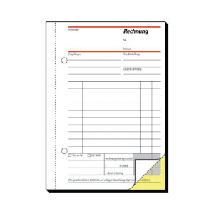 Rechnungen - A6, 1. und 2. Blatt bedruckt, SD, MP, 2 x 40 Blatt