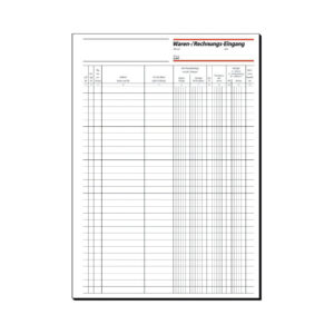 Waren-/Rechnungs-Eingangsbuch - A4, 50 Blatt