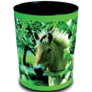 Papierkorb - 13 L, Pferd am Zaun