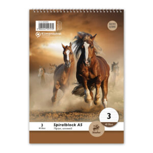 Spiralblock LIN3 A5 40 Blatt 70g/qm 14 Doppellinien