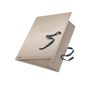 Zeichnungsmappe mit Bändern, A3, Karton, grau