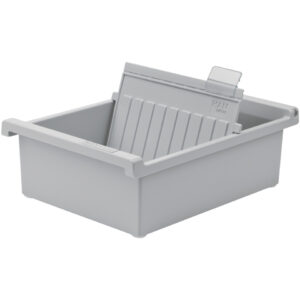 Karteitrog A6 quer, für 800 Karten, lichtgrau