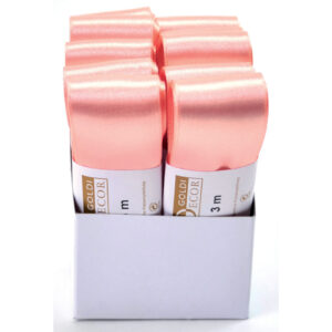 Doppelsatinband - 40 mm x 3 m, aprico