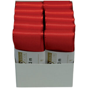 Basic Taftband - 40 mm x 3 m, rot