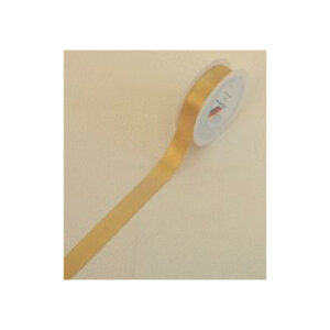 Doppelsatinband - 25 mm x 25 m, gold