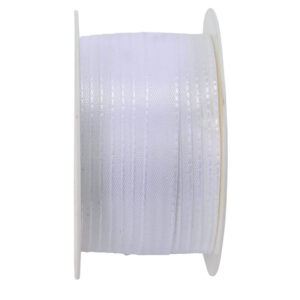 Basic Taftband - 10 mm x 50 m, weiß