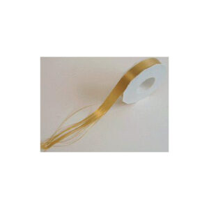 Ringelband Polyspleissband - 25 mm x 91m, gold