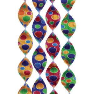 Girlande Rotorspirale Konfetti - Ø 5 cm x 60 cm, 4er Pack