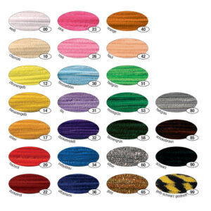 Chenilledraht - 8 mm, 10 Stück, weiß