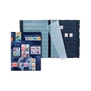 Briefmarkenalbum "Porto" - A4, 16 Seiten, schwarze Blätter