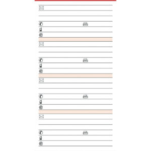 Ersatzeinlage Kompakt - A6, Adresseinlagen, 50 Blatt