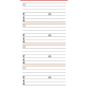 Ersatzeinlage "Manager" - A5, Adresseinlagen, 50 Blatt