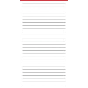 Ersatzeinlage Pocket - A7, Notizpapier, liniert, 50 Blatt