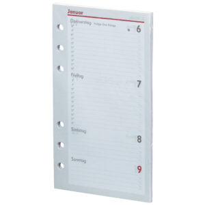 Ersatzkalendarium Kompakt - A6, 1 Woche / 2 Seiten