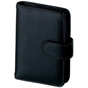 Terminplaner Mini - A8, Softfolie geprägt, schwarz