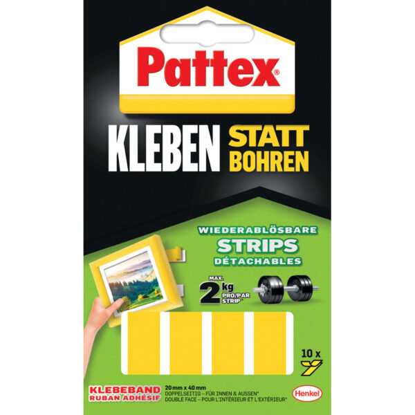 Klebe-Strips Kleben statt Bohren 10 Stück