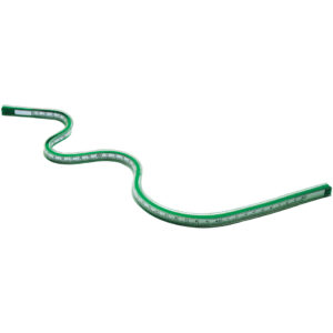 Flexible Kurvenlineale mit mm-Teilung, 50 cm
