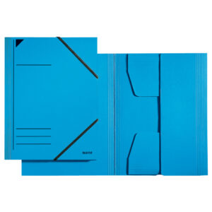 3981 Eckspannermappe - A4, 250 Blatt, Pendarec-Karton (RC), blau