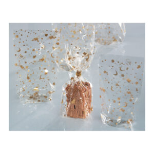 Zellglasbeutel mit Weihnachtsdruck - 11,5 x 19 cm