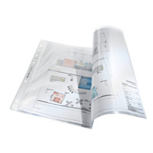4723 Prospekthülle Premium mit Einreißschutz, A3 quer, PP, genarbt, dokumentenecht, farblos