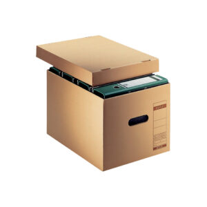 6081 Archiv-Schachtel, A4, mit Deckel, naturbraun