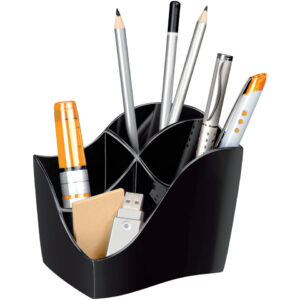 Multiköcher Ellypse - schwarz, 89 x 98 x 118 mm