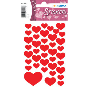 3841 Sticker DECOR Kleine Herzen rot