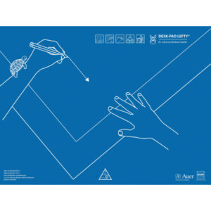 Schreibunterlage - 50 x 43 cm, Kunststoff, Linkshänder