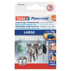 Powerstrips® Large - ablösbar, Tragfähigkeit 2 kg, weiß, 10 Stück