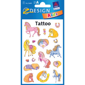 Z-Design 56681, Kinder Tattoos, Pferde, 1 Bogen/17 Tattoo