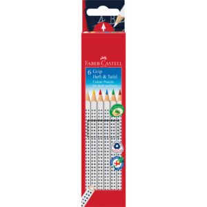 Buntstift Colour GRIP Heft & Tafel - 6 Farben sortier, Kartonetui