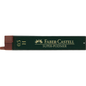 Feinmine SUPER POLYMER - 0,5 mm, H, schwarz, 12 Minen