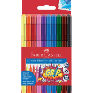 Fasermaler GRIP COLOUR MARKER, 10er Etui farbig sortiert
